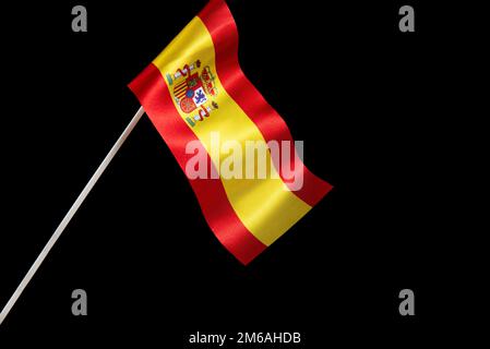 Bandera España 6cm Negro