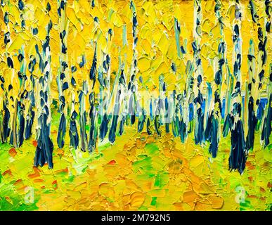 Otoño Vermont paisaje pintura al óleo Fotografía de stock - Alamy
