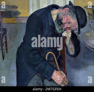 Alma decepcionada 1890 Ferdinand Hodler (1853 − 1918) Suiza, (el artista suizo Ferdinand Hodler es uno de los maestros más singulares del art nouveau) Foto de stock