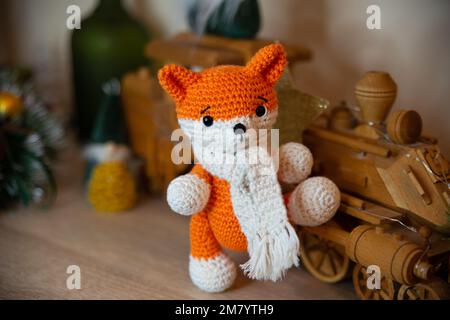 bufanda de zorro a crochet