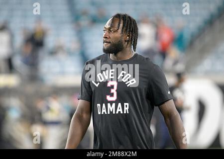 Jacksonville Jaguars linebacker Devin Lloyd (33) defends against the Dallas  Cowboys during an NFL Football game in Arlington, Texas, Saturday, August  12, 2023. (AP Photo/Michael Ainsworth Stock Photo - Alamy