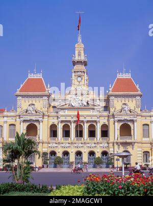 Ayuntamiento de Ho Chi Minh, Union Square, Ciudad de Ho Chi Minh (Saigón), República Socialista de Vietnam Foto de stock