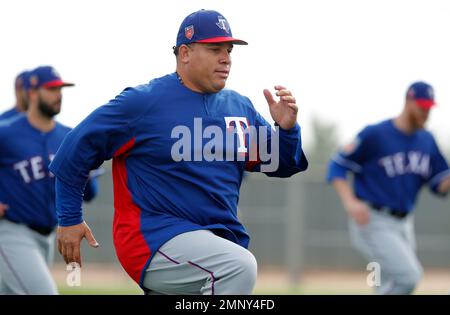 Texas Rangers pitcher Bartolo Colon throws against the Minnesota Twins in  the first inning of a baseball game Sunday, June 24, 2018 in Minneapolis.  (AP Photo/Stacy Bengs Stock Photo - Alamy