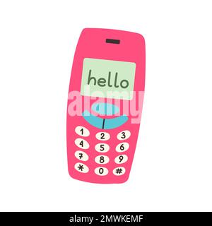 Teclado del teléfono antiguo Imágenes vectoriales de stock - Alamy