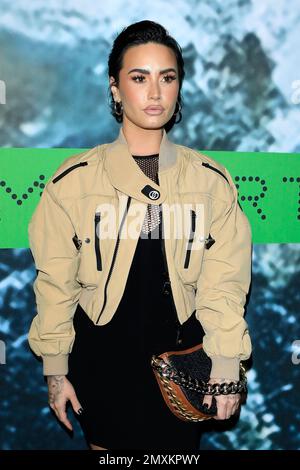 LOS ÁNGELES - FEBRERO: Demi Lovato en la fiesta Stella McCartney X en el estudio de grabación Henson el 2 de febrero de 2023 en Los Ángeles, Fotografía de stock - Alamy