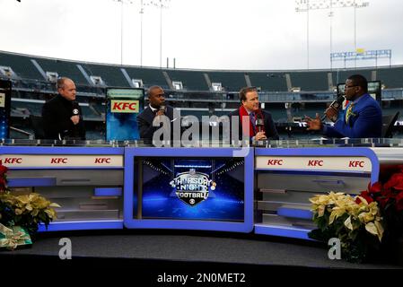 Thursday Night Football on  Prime broadcaster Andrew Whitworth during  an NFL game on Thursday, Dec. 8, 2022, in Inglewood, Calif. (Dylan  Stewart/Image of Sport/Sipa USA) (Photo by Image of Sport/Sipa USA