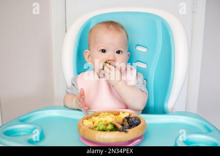 Bebé led destete blw primera comida para bebés plato de silicona con  vegetales mixtos nutrición saludable para niños