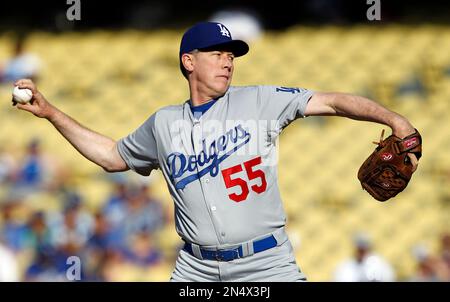 Los Angeles Dodgers pitcher Orel Hershiser hurls against the Oakland A's  during first inning action of the fifth game of the World Series at Oakland  Coliseum, Ca., Thursday, Oct. 20, 1988. (AP