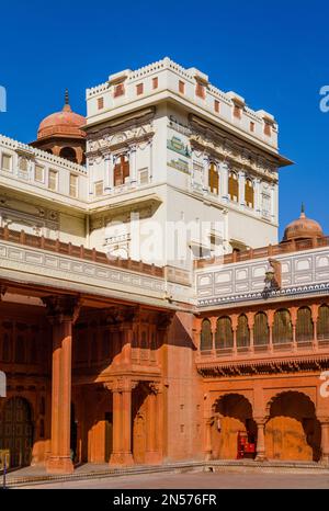 Karan Mahal Public Audience Hall, Junagarh Fort, Bikaner, Bikaner, Rajasthan, India Foto de stock