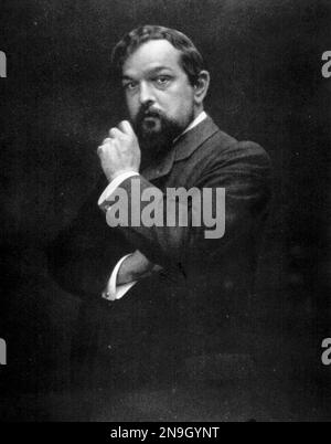 Claude Debussy, (1862 – 1918) compositor francés. Foto de stock