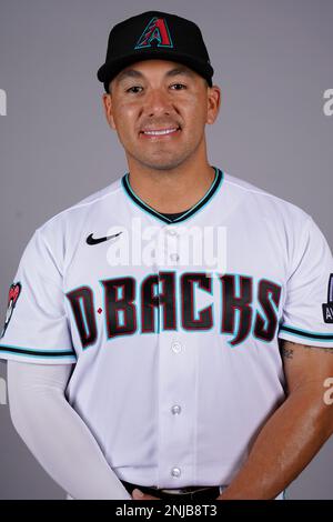 This is a 2023 photo of Arizona Diamondbacks Deyvision De Los Santos. This  image reflects the Arizona Diamondbacks' active roster as of Wednesday,  Feb. 22, 2023, when this image was taken in