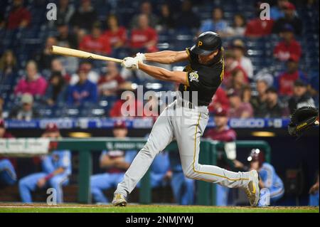 Pittsburgh Pirates shortstop Cole Tucker (3) steps on the second base  during a baseball game against the Miami Marlins, Saturday, Sept. 18, 2021,  in Miami. (AP Photo/Marta Lavandier Stock Photo - Alamy