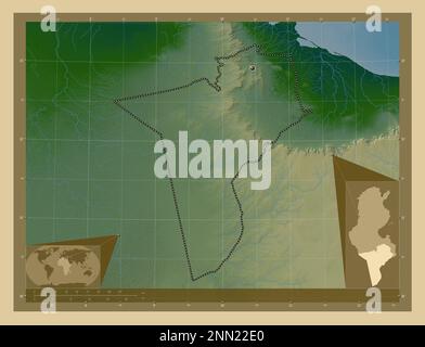 Free Shaded Relief Location Map of Gololo