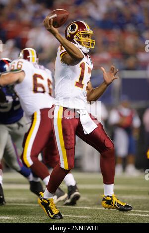 FedEx Field, Landover, Maryland, .Washington Redskins quarterback Todd  Collins #15 steps in late in the first half due to minor injury to team  mate Jason Campbell. First snap, (over his head), game