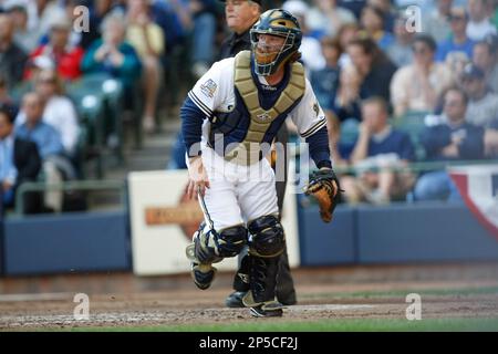 MILWAUKEE, WI - JUNE 08: Milwaukee Brewers catcher William Contreras (24)  bats during an MLB game against the Baltimore Orioles on June 08, 2023 at  American Family Field in Milwaukee, Wisconsin. (Photo by Joe Robbins/Icon  Sportswire) (Icon