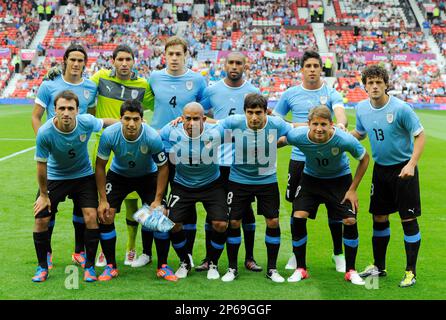 LUIS SUAREZ URUGUAY & Liverpool FC Juegos Olímpicos de Londres 2012 MENS  FÚTBOL, UA V EMIRATES URUGUAY, Old Trafford, Manchester, Inglaterra, 26 de  julio de 2012 GAN55664 ¡ADVERTENCIA! Esta fotografía sólo podrán