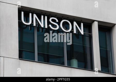 Logotipo de Unison Head Office Foto de stock