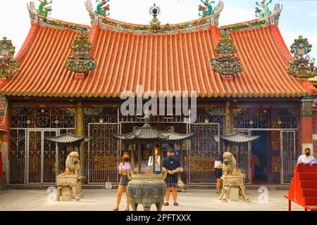 Malasia, Penang, Georgetown, Kuan Yin, Diosa de la Misericordia, templo chino, Foto de stock
