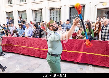 Veterano miembro de la legión española durante la Semana Santa, la Semana  Santa, Málaga, España Fotografía de stock - Alamy