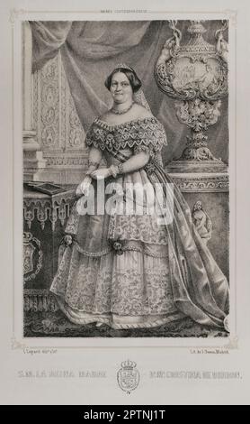 María Cristina de Borbón de las dos Sicilias (1806-1878). Reina ...