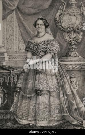 María Cristina de Borbón de las dos Sicilias (1806-1878). Reina ...