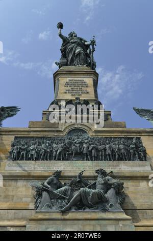Monumento Niederwald, Ruedesheim, Hesse, Alemania Foto de stock