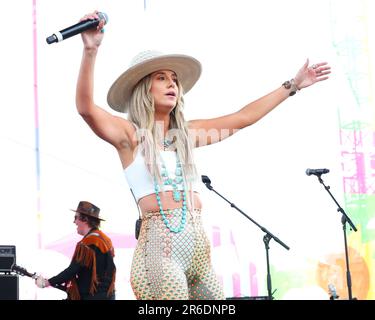 Franklin, USA. 31st July, 2023. RaeLynn with her Lainey Wilson Stanley  tumbler at the Folds of Honor Tennessee 3rd annual Celebrity Golf  Tournament held at The Governors Club on July 31, 2023