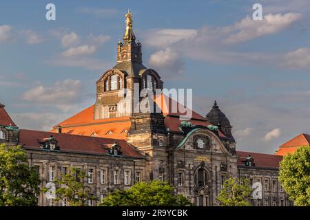 Cancillería de Estado Saxon en Dresden, Alemania Foto de stock