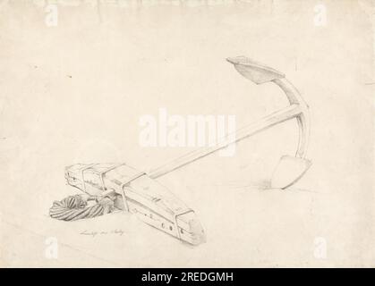 An Anchor 1807 de Cornelius Varley Foto de stock