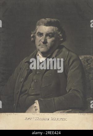 Rev. Thomas Warton 1784 por Charles Howard Hodges Foto de stock