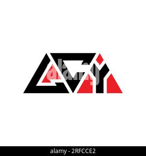 LCY diseño de logotipo de letra triangular con forma de triángulo. LCY ...