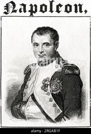 Napoleón Bonaparte, emperador francés (1769-1821) Foto de stock