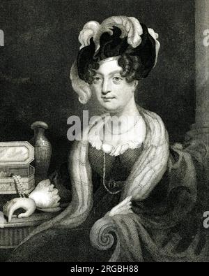 Princesa María, duquesa de Gloucester y Edimburgo (1776-1857), cuarta hija del rey Jorge III Foto de stock