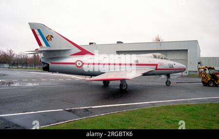 Dassault Super Mystere B2 12-UA (msn 048), en el Museo Ailes Anciennes Toulouse, en noviembre de 1998. Foto de stock