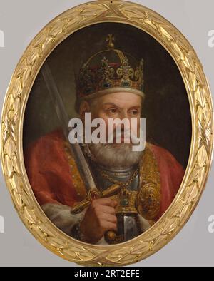 Retrato de Segismundo I de Polonia (1467-1548), 1768-1771. Se encuentra en la Colección del Castillo Real, Varsovia. Foto de stock