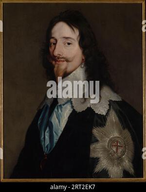 Retrato de Carlos I, rey de Inglaterra (1600-1649), primera mitad del siglo XVII. Se encuentra en la Colección del Castillo Real, Varsovia. Foto de stock