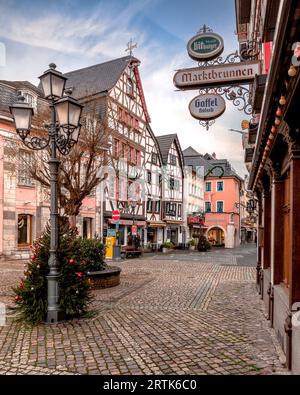 Vista de la ciudad del encantador Ahrweiler, Renania-Palatinado, Alemania Foto de stock