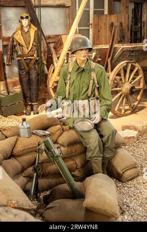 Puesta en escena de la batalla de Hatten y Rittershoffen en enero de