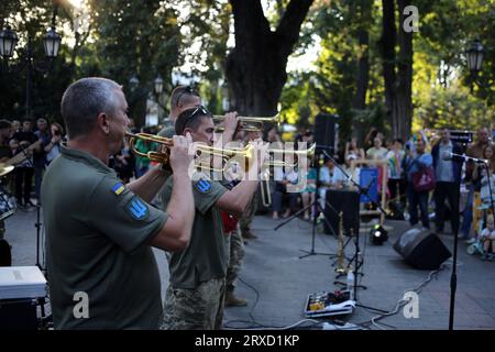 Odessa, Ucrania. 24 de septiembre de 2023. Los espectadores vieron la