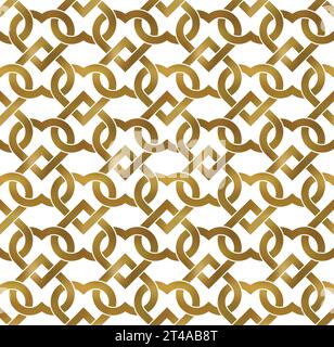 Fondo de patrón repetible abstracto imagen vectorial de oro Ilustración del Vector