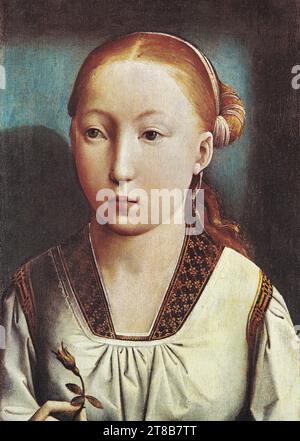 Juan de Flandes 1465 Palencia España 1519 - Retrato de la Infanta. Catalina de Aragón 1496 Foto de stock