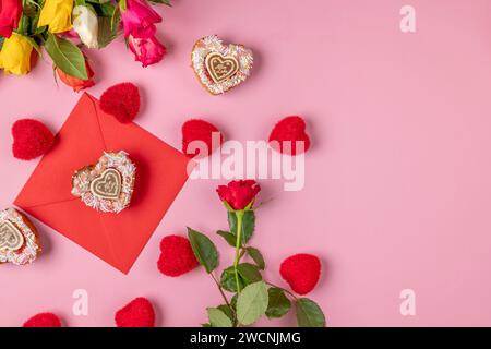 Rosa Rosa sobre un fondo liso Fotografía de stock - Alamy