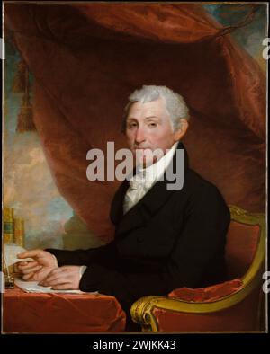 James Monroe Gilbert Stuart ca. 1820–22 Foto de stock