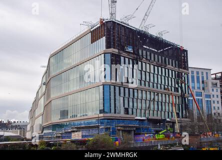 Londres, Reino Unido. 24 de febrero de 2024. Nueva sede de Google en construcción en King's Cross. Crédito: Vuk Valcic/Alamy Foto de stock