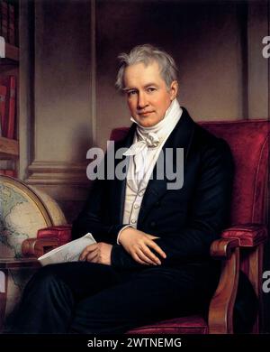 Retrato de Alexander von Humboldt - Joseph Karl Stieler 1843 Foto de stock