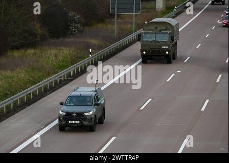 A14/Leipzig MilitärKonvoi auf der A14 in Richtung SachsenAnhalt