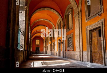 El Palazzo Reale di Napoli, Nápoles, Italia Foto de stock