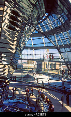 La cúpula del Reichstag de Berlín por Norman Forster interieur