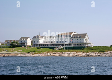 Oceanic Hotel en las Islas Shoals, en el Golfo de Maine Foto de stock