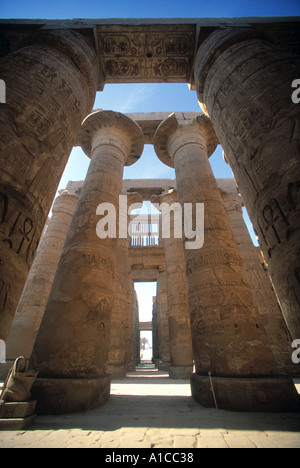 Templo de Amun, Templo de Karmak, Luxor, Egipto Foto de stock